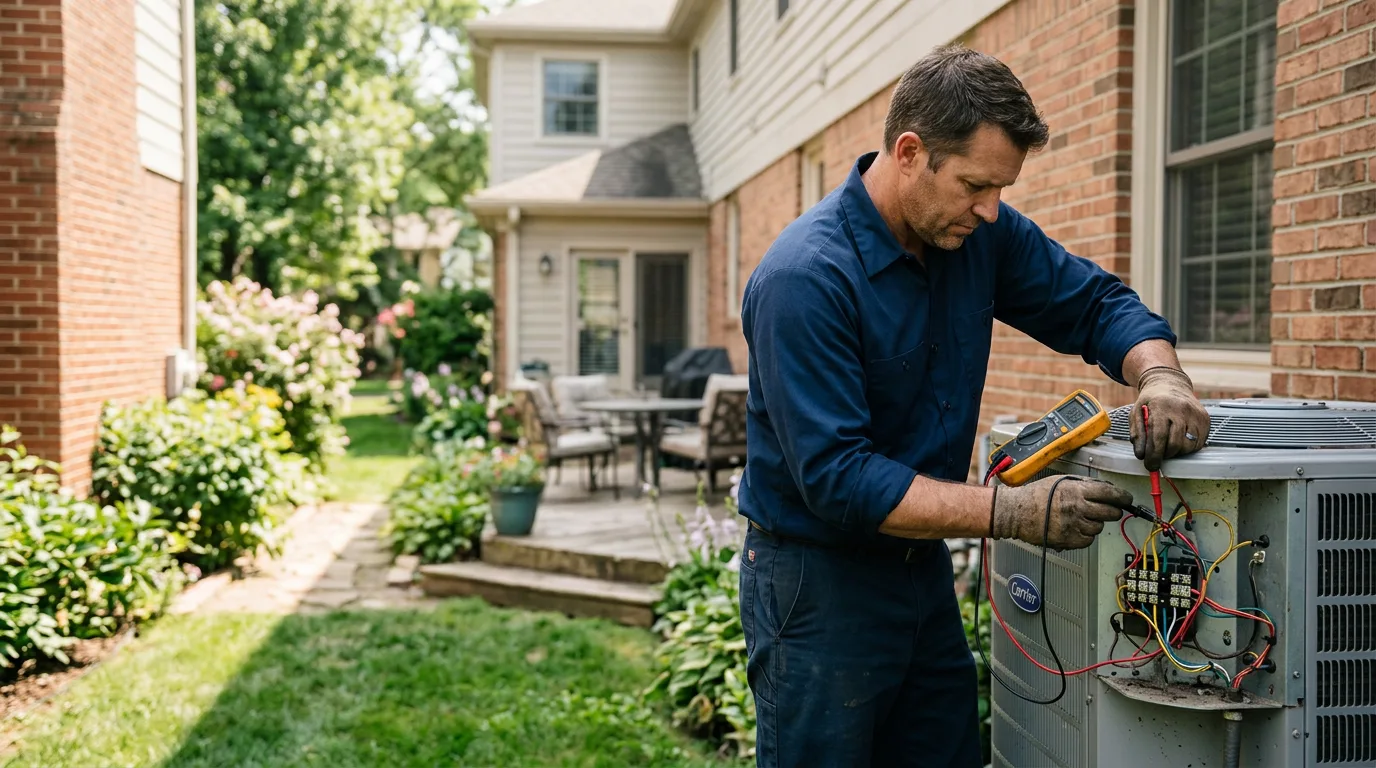 HVAC technician working near Mashpee, MA